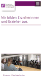 Mobile Screenshot of evangelische-fachschulen.de