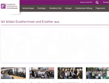 Tablet Screenshot of evangelische-fachschulen.de